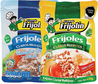 Frijoles El Duende Frijolín Claros Molidos o Refritos 430g